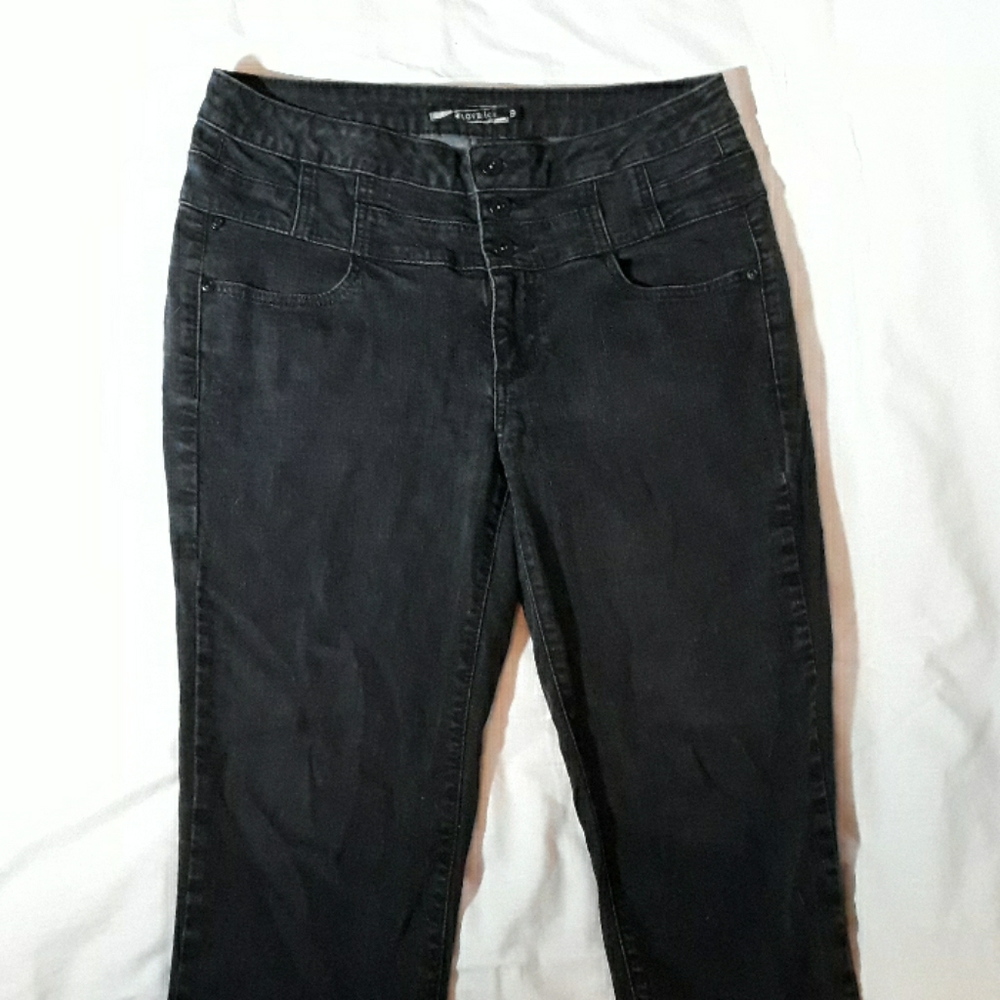 Lovesick Black High-Waisted Skinny Jeans